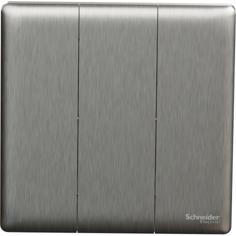 Schneider Electric 施耐德電氣 NUX33_1_SS UNICA X 16AX 250V~ 三位單控開關掣 (炫星銀)